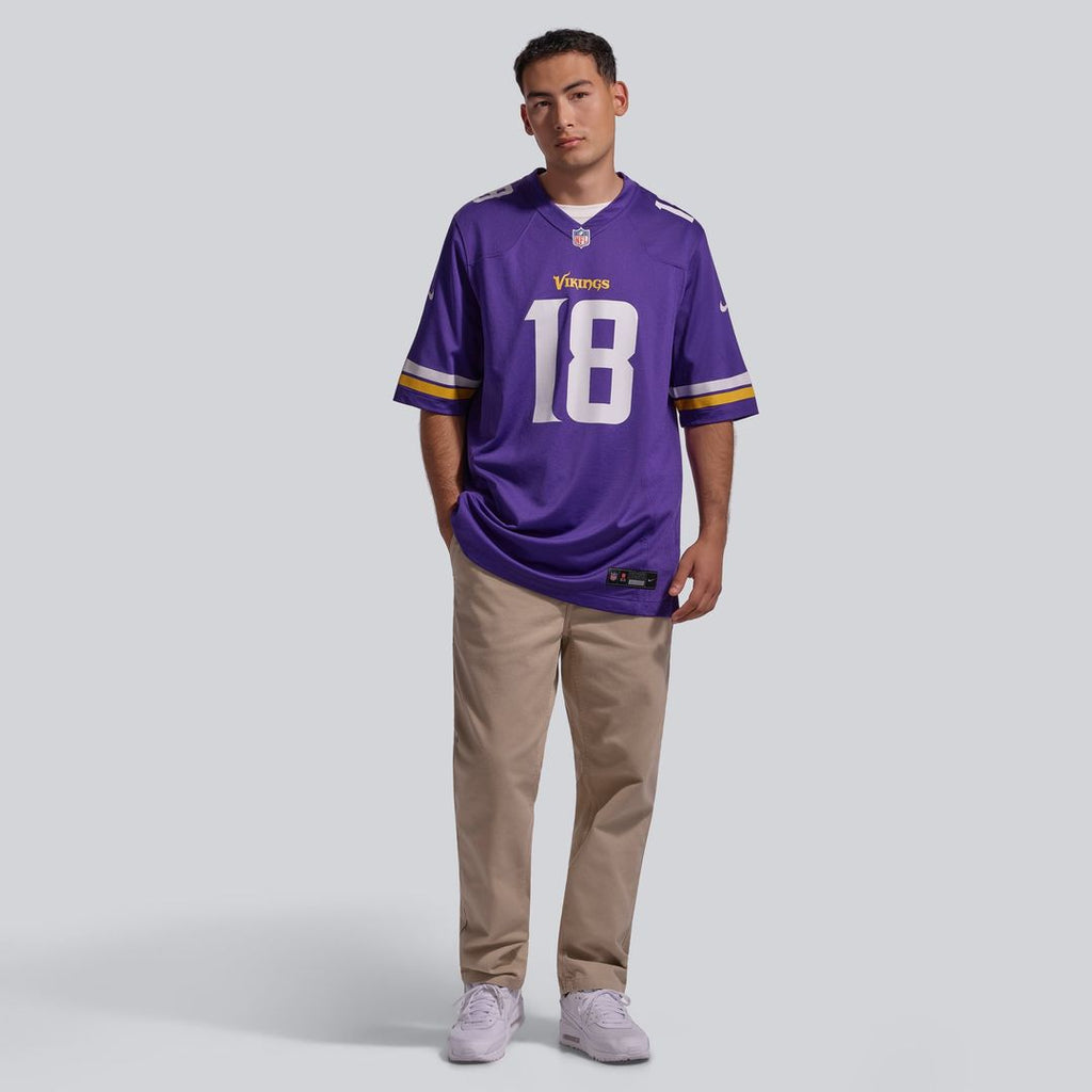 Minnesota Vikings Justin Jefferson Nike Purple Player Game Jersey product image 17, provided for visual reference and