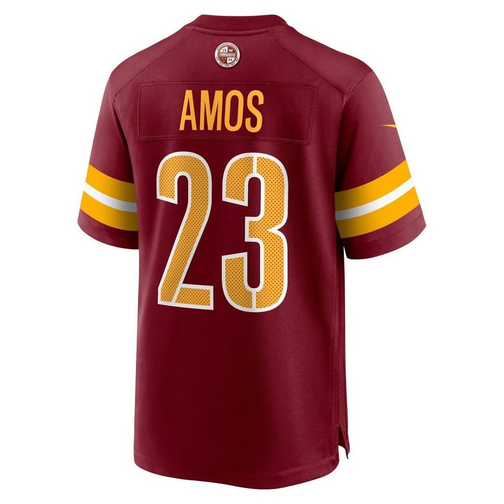 Washington Commanders Trey Amos Nike Burgundy Team Game Jersey product image 3, provided for visual reference and product