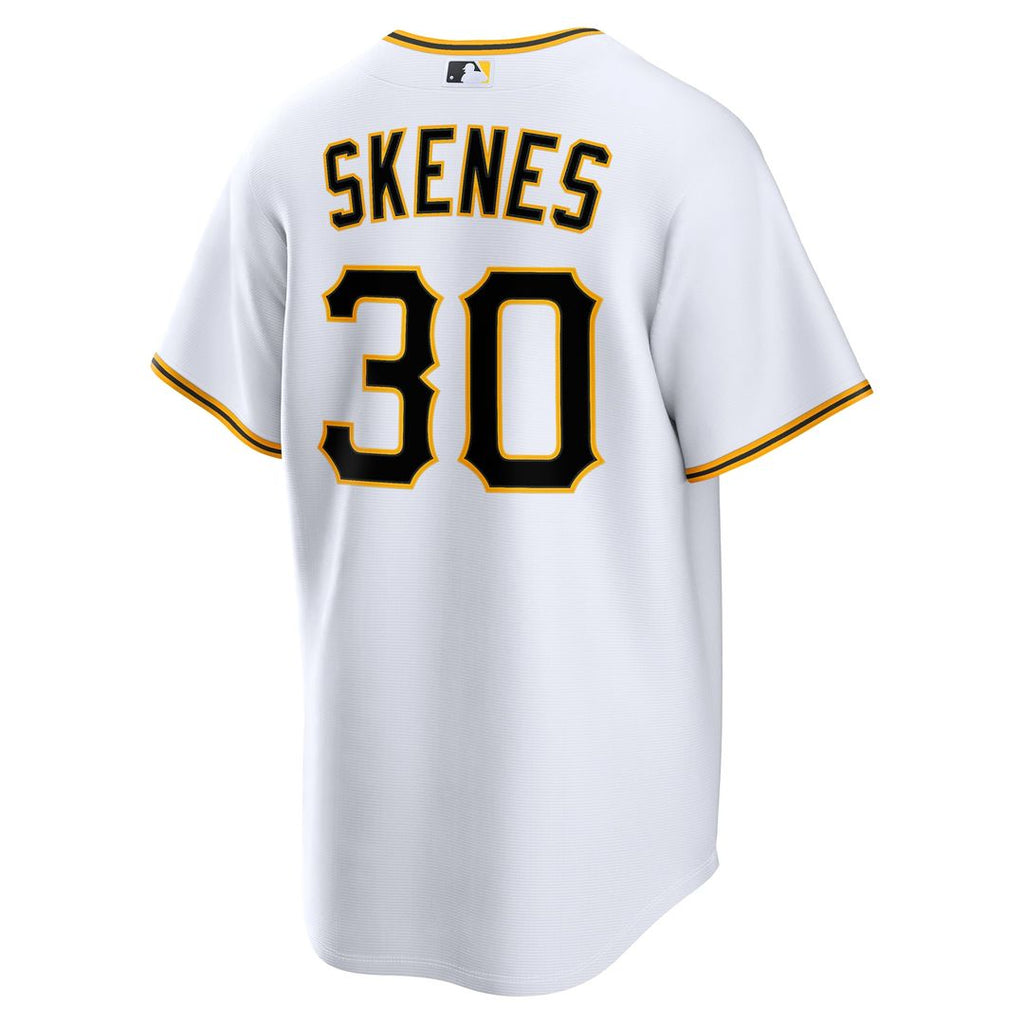 Pittsburgh Pirates Paul Skenes Nike White Home Replica Jersey product image 3, provided for visual reference and product