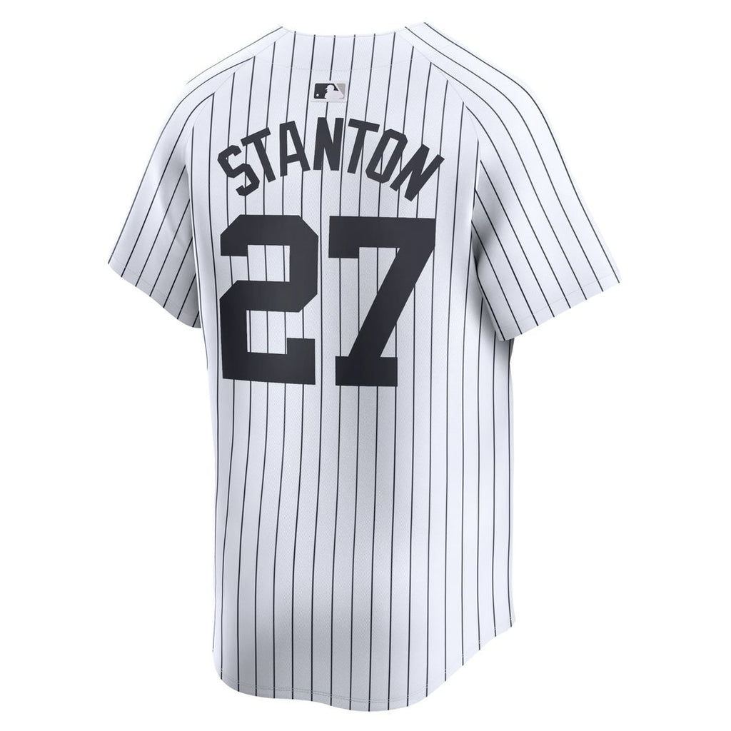 New York Yankees Giancarlo Stanton Nike White Home Limited Player Jersey product image 3, provided for visual reference and