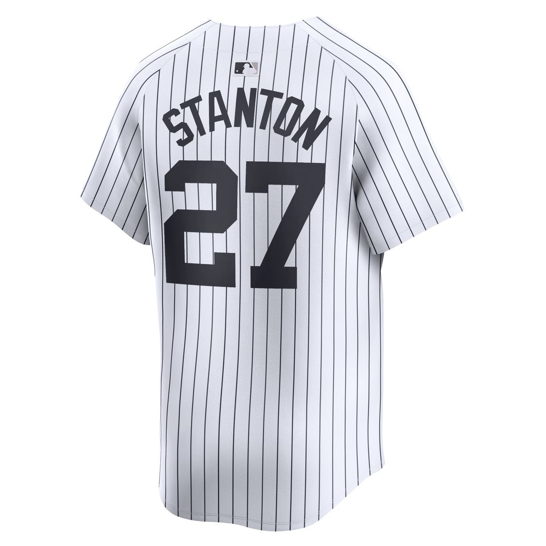 New York Yankees Giancarlo Stanton Nike White Home Limited Player Jersey product image 3, provided for visual reference and