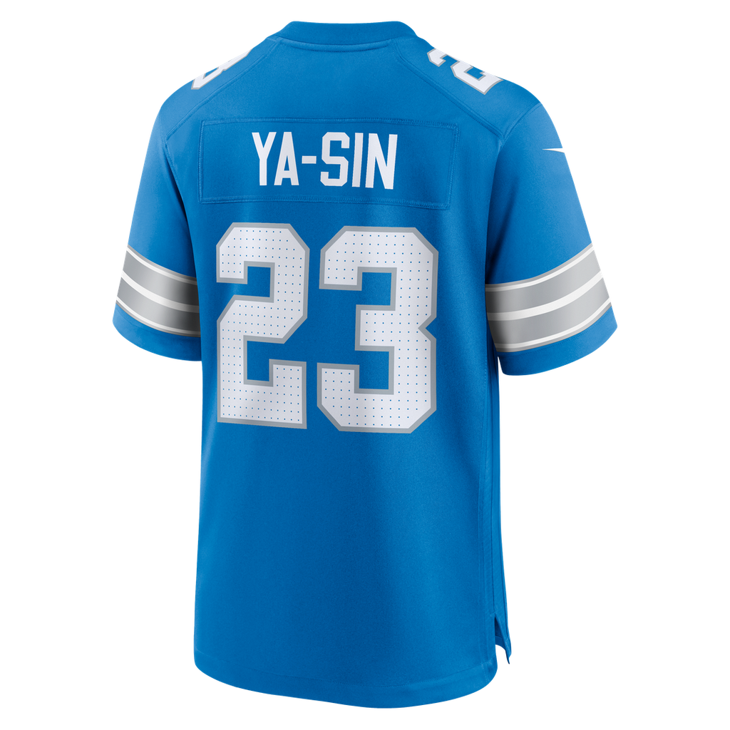 Detroit Lions Rock Ya-Sin Nike Blue Team Game Jersey product image 3, provided for visual reference and product detail review
