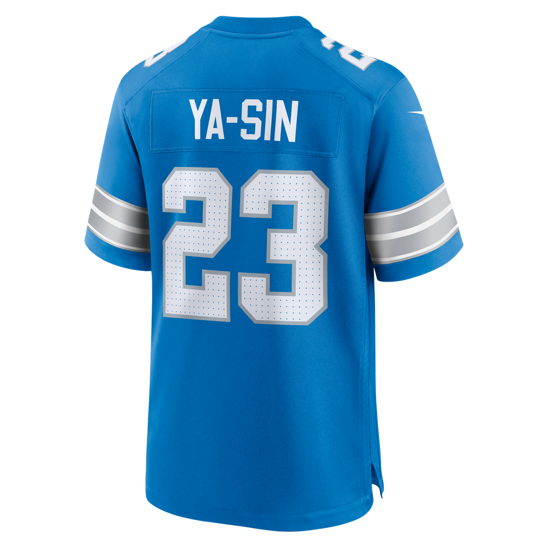Detroit Lions Rock Ya-Sin Nike Blue Team Game Jersey product image 3, provided for visual reference and product detail review