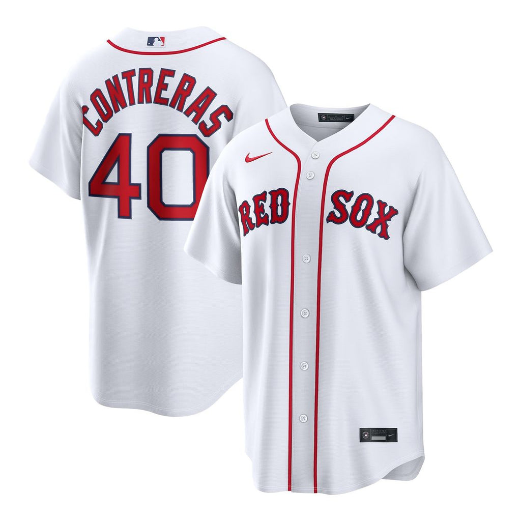 Boston Red Sox Willson Contreras Nike White Home Replica Jersey product image 1, provided for visual reference and product