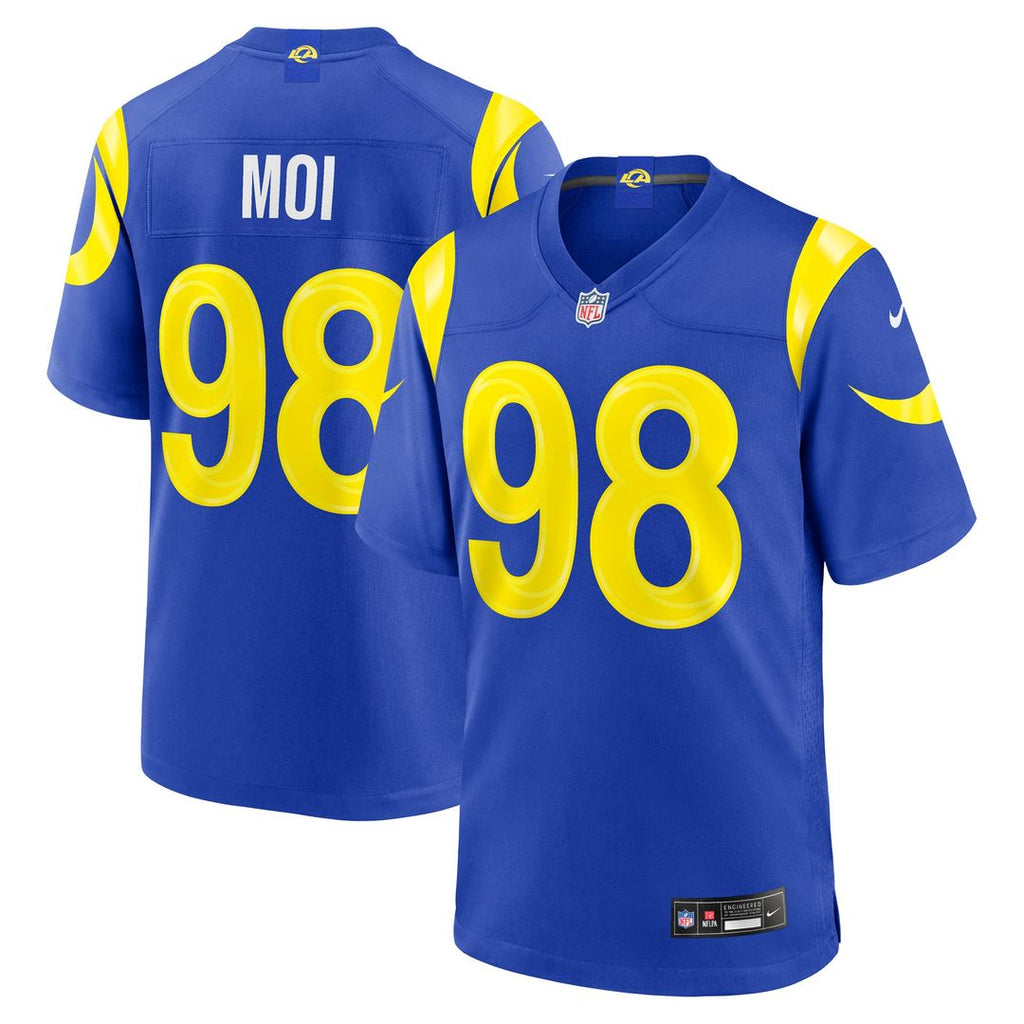 Los Angeles Rams Jaxson Moi Nike Royal Game Jersey product image 1, provided for visual reference and product detail review