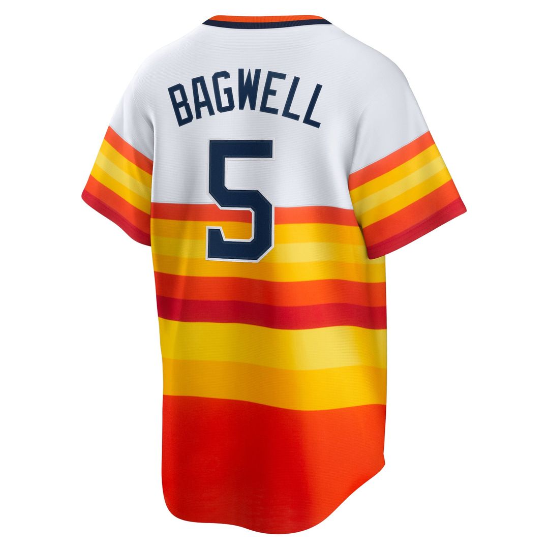Houston Astros Jeff Bagwell Nike White Home Cooperstown Collection Player Jersey product image 3, provided for visual
