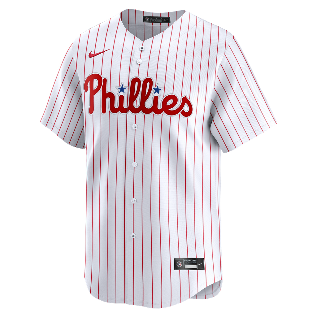 Philadelphia Phillies Nike White Home Limited Jersey product image 5, provided for visual reference and product detail review