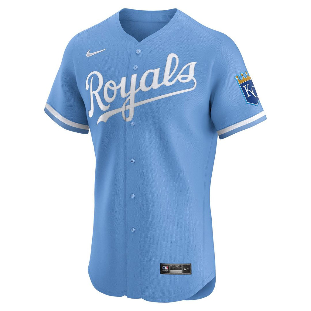 Kansas City Royals Nike Light Blue Alternate Elite Jersey product image 2, provided for visual reference and product detail