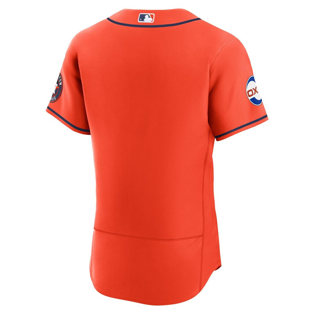 Houston Astros Nike Orange Alternate Sponsor Patch Authentic Jersey product image 6, provided for visual reference and