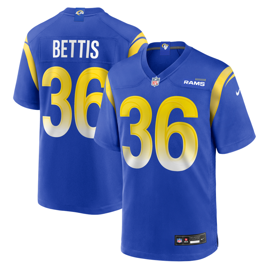 Los Angeles Rams Jerome Bettis Nike Royal Game Retired Player Jersey product image 1, provided for visual reference and
