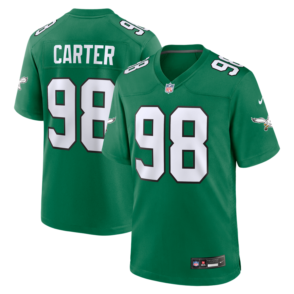 Philadelphia Eagles Jalen Carter Nike White Game Jersey product image 7, provided for visual reference and product detail