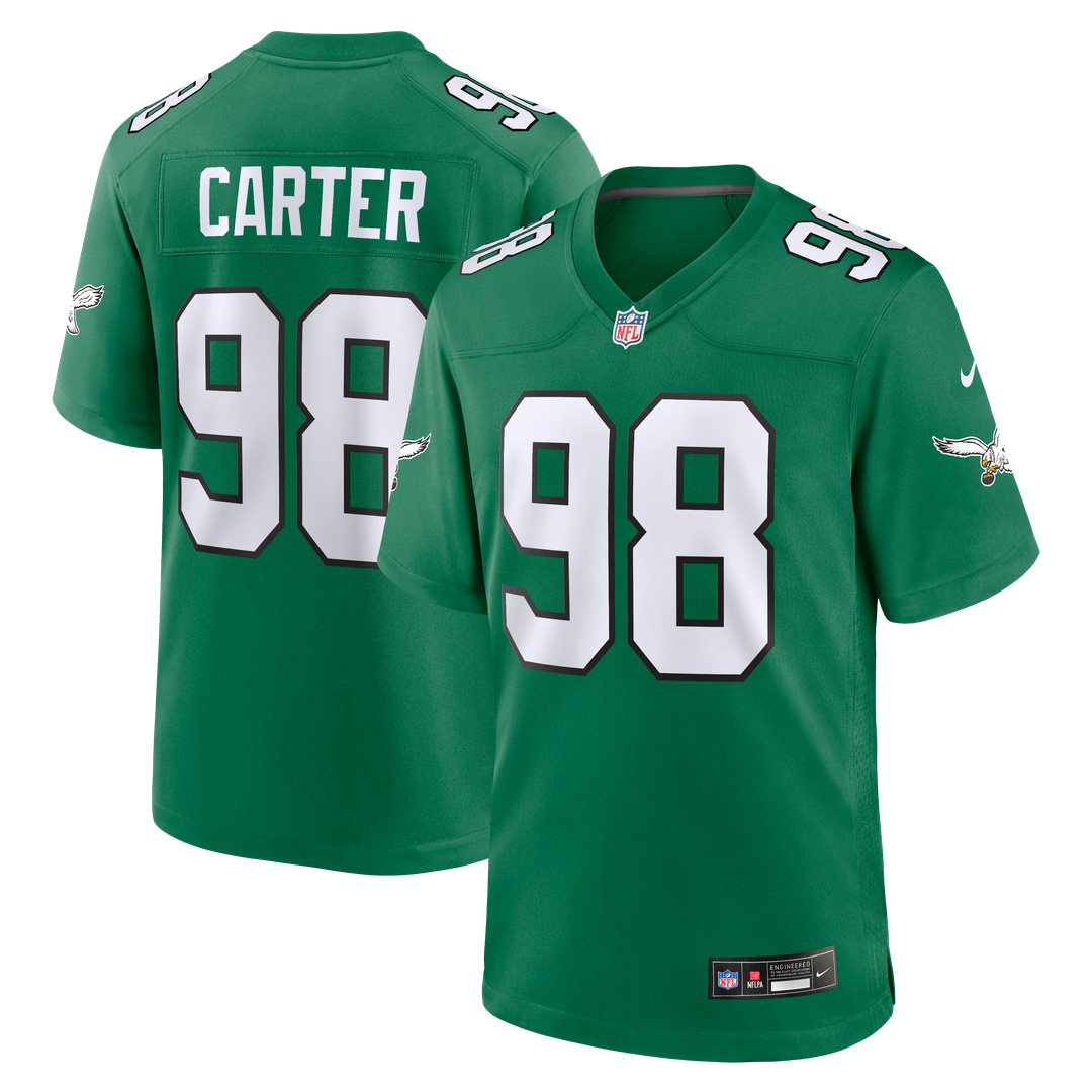 Philadelphia Eagles Jalen Carter Nike White Game Jersey product image 7, provided for visual reference and product detail