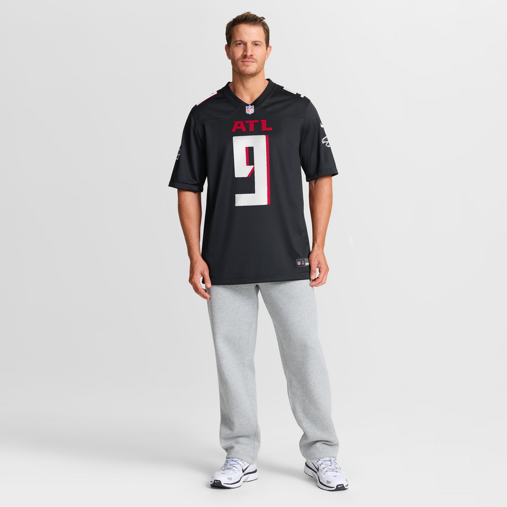Atlanta Falcons Michael Penix Jr. Nike Black Player Game Jersey product image 7, provided for visual reference and product