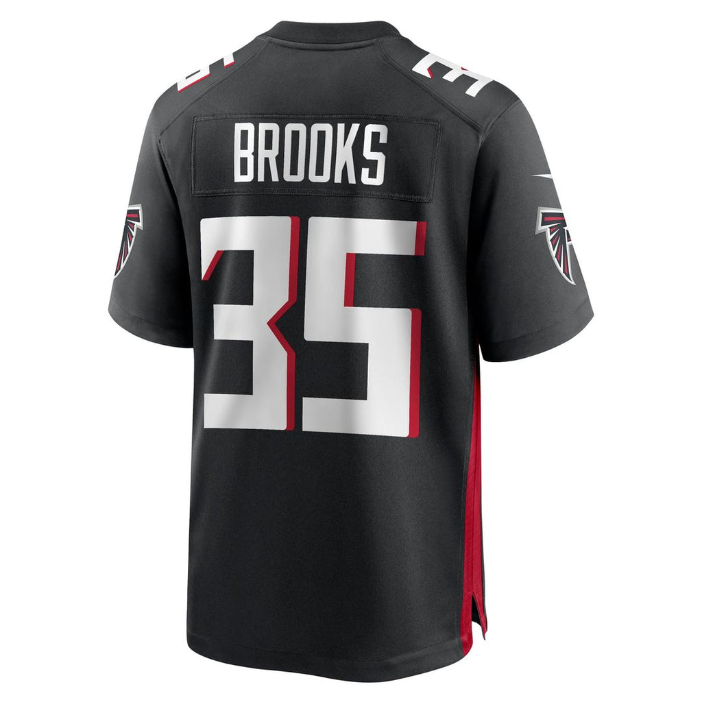 Atlanta Falcons Natrone Brooks Nike Black Team Game Jersey product image 3, provided for visual reference and product detail