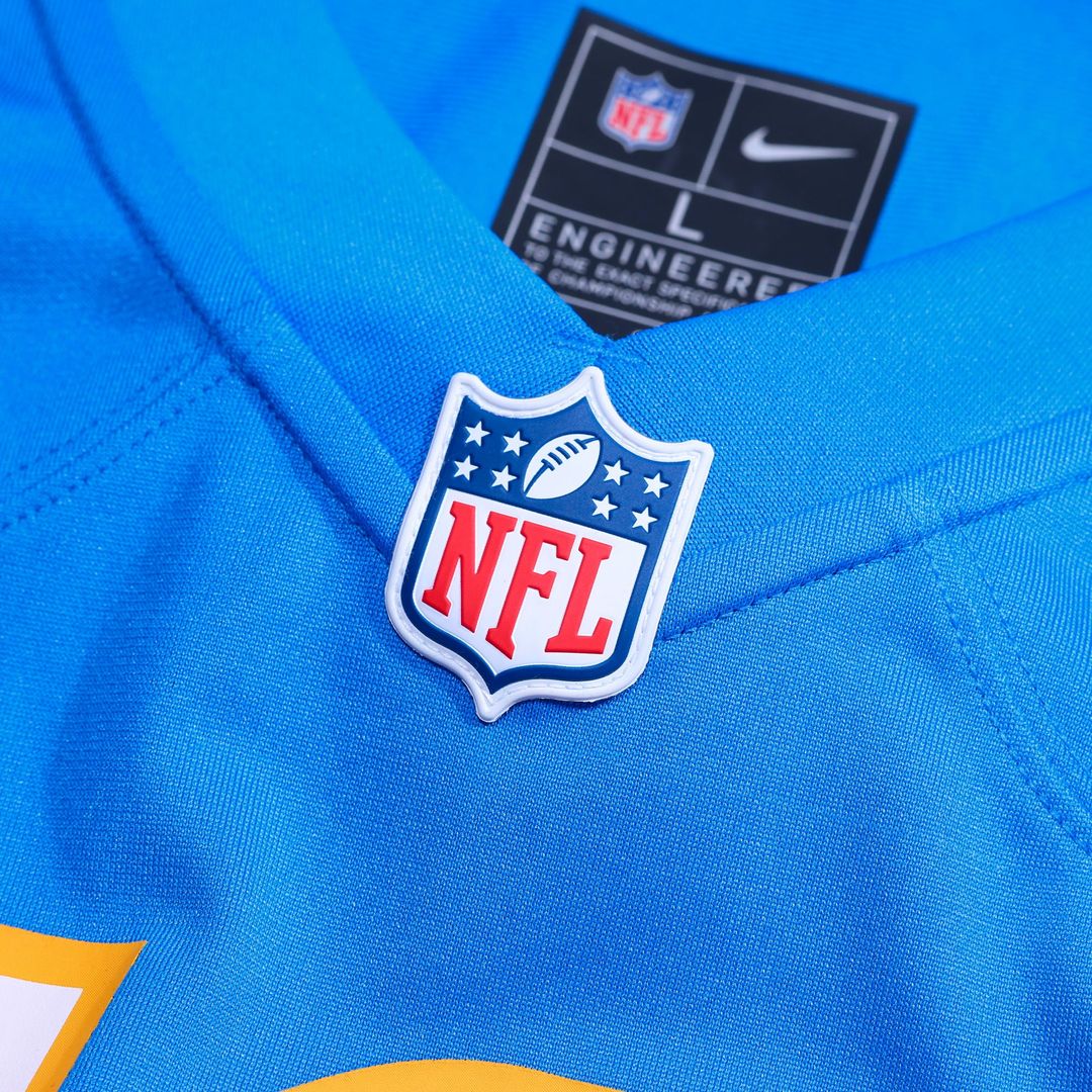 Los Angeles Chargers Del'Shawn Phillips Nike Powder Blue Team Game Jersey product image 4, provided for visual reference and