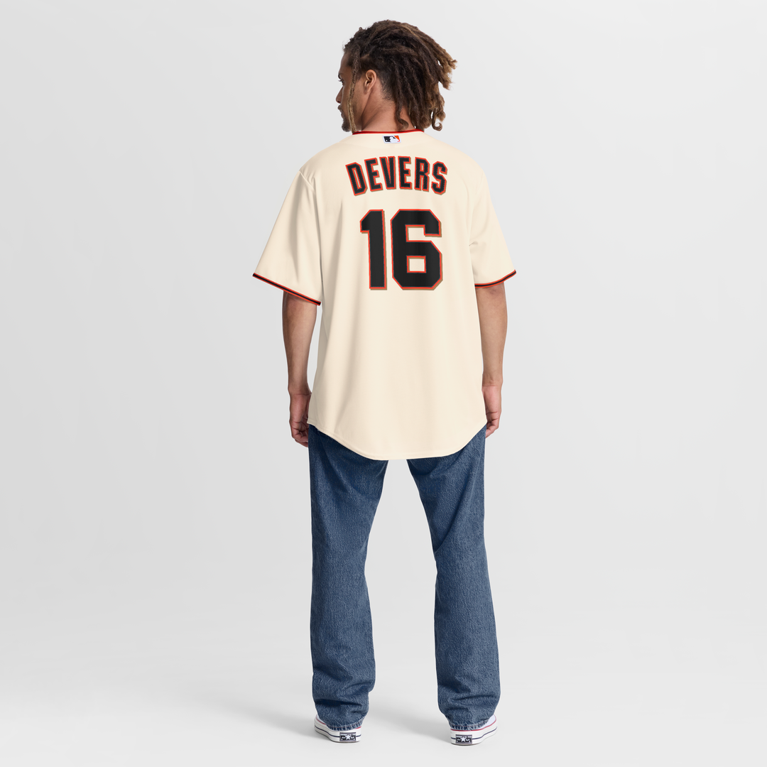 San Francisco Giants Rafael Devers Nike Cream Home Replica Jersey product image 5, provided for visual reference and product
