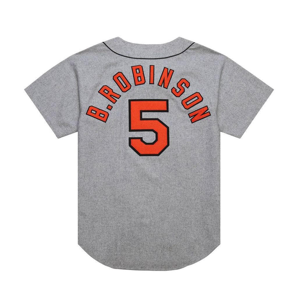 Baltimore Orioles Brooks Robinson Mitchell & Ness Gray Cooperstown Collection 1966 Authentic Jersey product image 3,