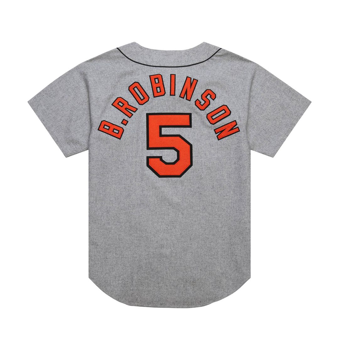 Baltimore Orioles Brooks Robinson Mitchell & Ness Gray Cooperstown Collection 1966 Authentic Jersey product image 3,