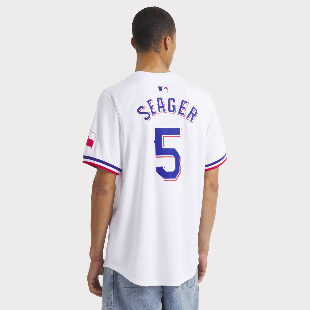Texas Rangers Corey Seager Nike White Home Limited Player Jersey product image 5, provided for visual reference and product