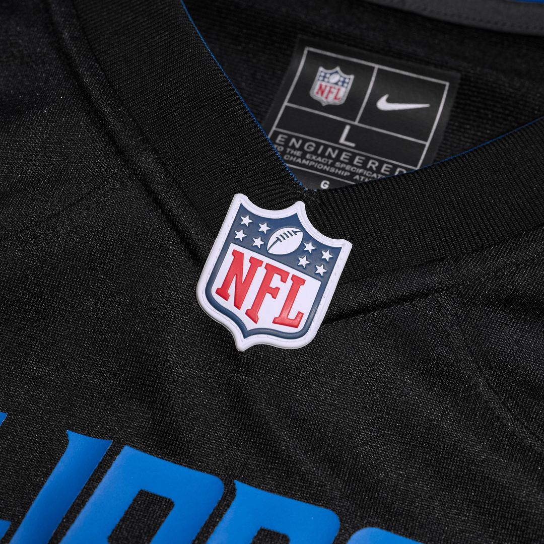 Detroit Lions Isaac TeSlaa Nike Black Alternate Game Player Jersey product image 10, provided for visual reference and