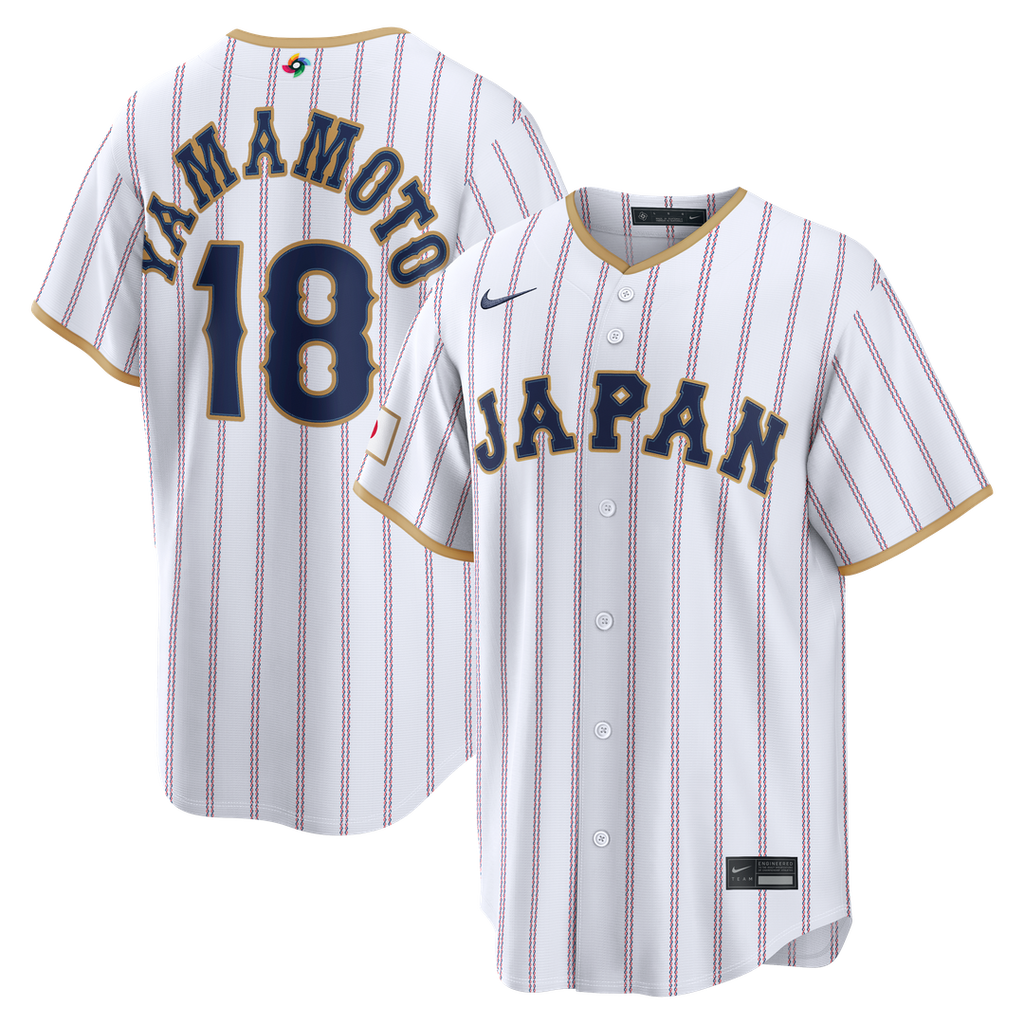 Japan Baseball Yoshinobu Yamamoto Nike White 2026 World Baseball Classic Home Stadium Jersey product image 1, provided for