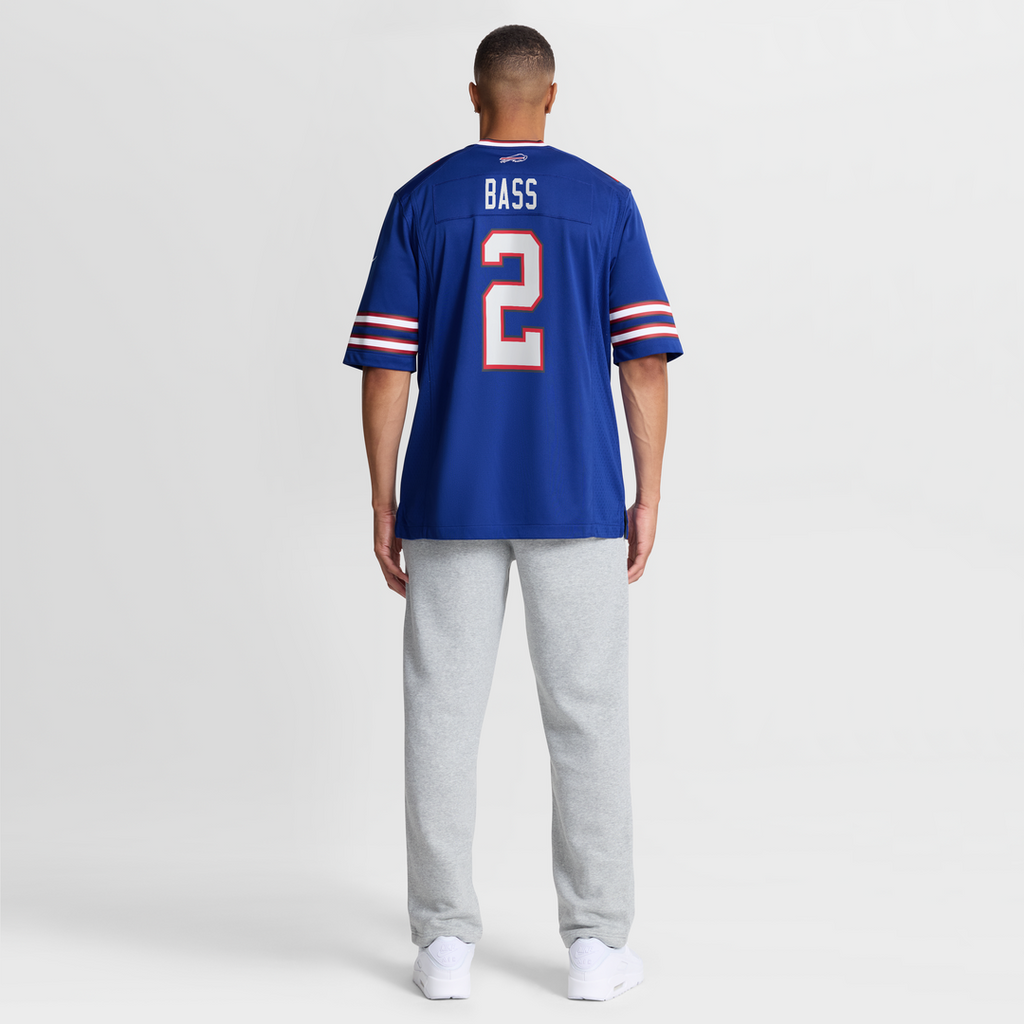 Buffalo Bills Tyler Bass Nike Royal Game Player Jersey product image 8, provided for visual reference and product detail