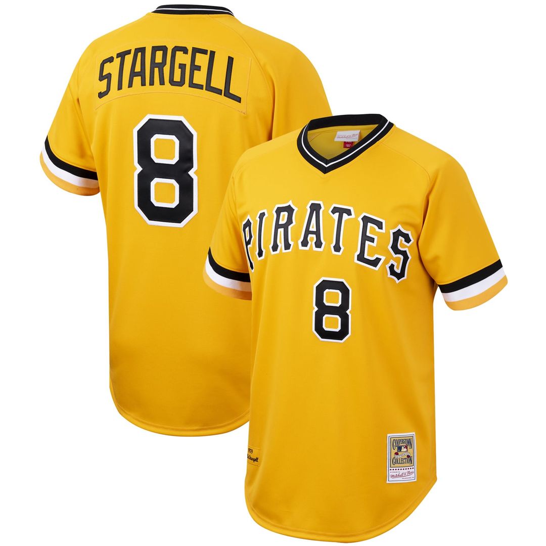 Willie Stargell Pittsburgh Pirates Mitchell & Ness Cooperstown Collection Authentic Jersey - Gold product image 1, provided