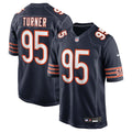 Chicago Bears Shemar Turner Nike Navy Team Game Jersey product image 1, provided for visual reference and product detail