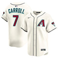 Arizona Diamondbacks Corbin Carroll Nike Cream Home Limited Player Jersey product image 1, provided for visual reference and