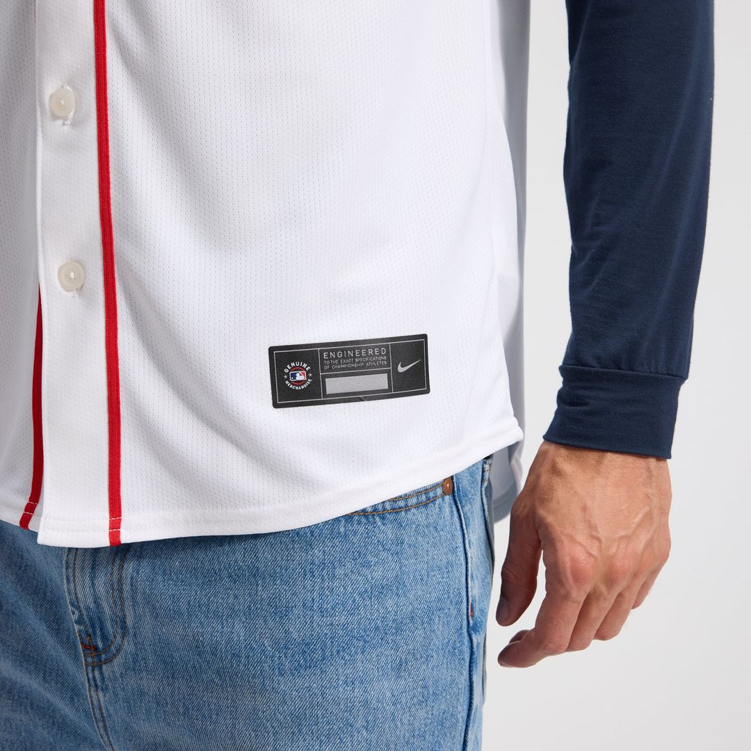 Boston Red Sox Nike White Home Limited Jersey product image 7, provided for visual reference and product detail review
