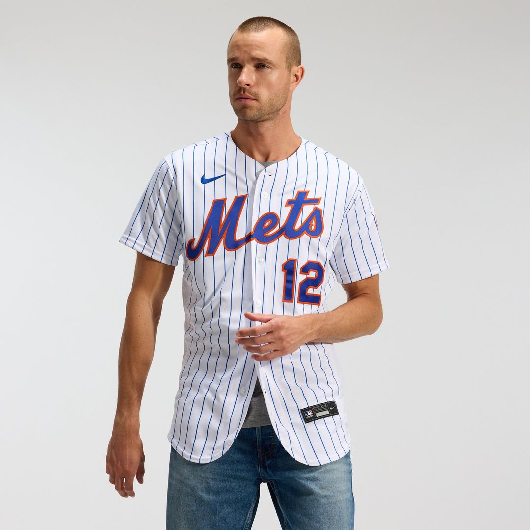 New York Mets Francisco Lindor Nike White Home Authentic Player Jersey product image 2, provided for visual reference and