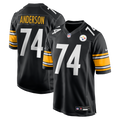 Pittsburgh Steelers Spencer Anderson Nike Black Game Jersey product image 1, provided for visual reference and product