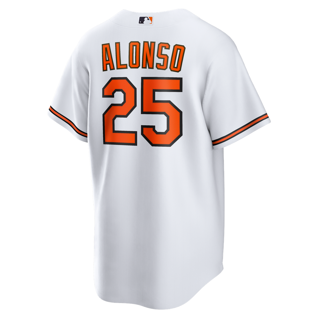 Baltimore Orioles Pete Alonso Nike White Home Replica Jersey product image 3, provided for visual reference and product