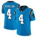 Carolina Panthers Tetairoa McMillan Nike Blue Alternate Vapor F.U.S.E. Stitched Limited Jersey product image 1, provided for