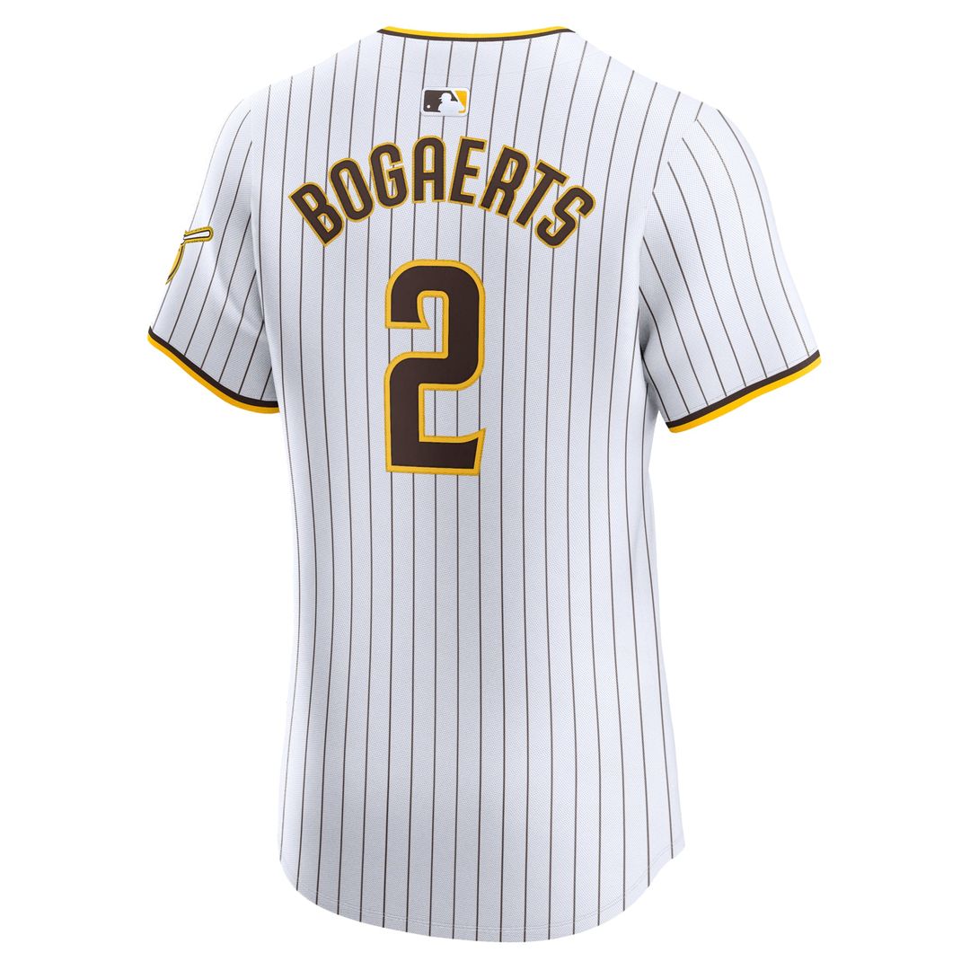 San Diego Padres Xander Bogaerts Nike White Home Elite Jersey product image 3, provided for visual reference and product