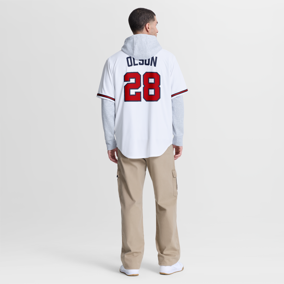 Atlanta Braves Matt Olson Nike White Home Replica Jersey product image 5, provided for visual reference and product detail