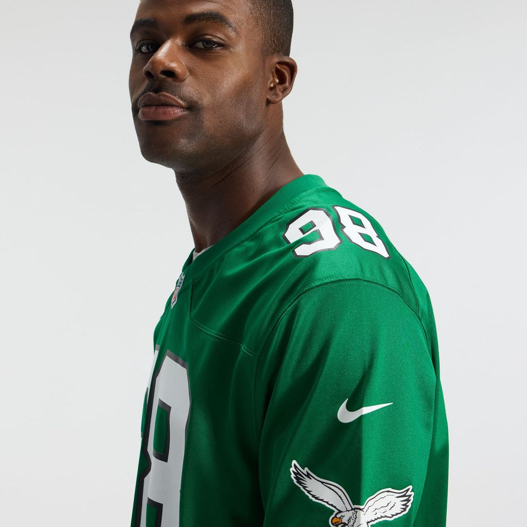 Philadelphia Eagles Jalen Carter Nike White Game Jersey product image 16, provided for visual reference and product detail