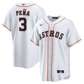 Houston Astros Jeremy Peña Nike White Home Replica Jersey product image 1, provided for visual reference and product detail