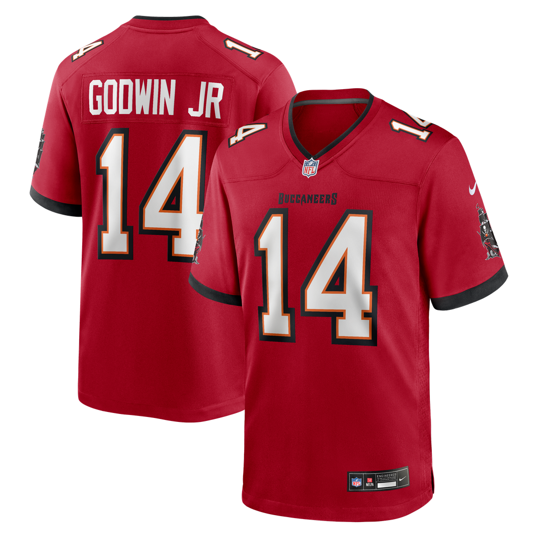 Tampa Bay Buccaneers Chris Godwin Jr. Nike Red Game Player Jersey product image 1, provided for visual reference and product