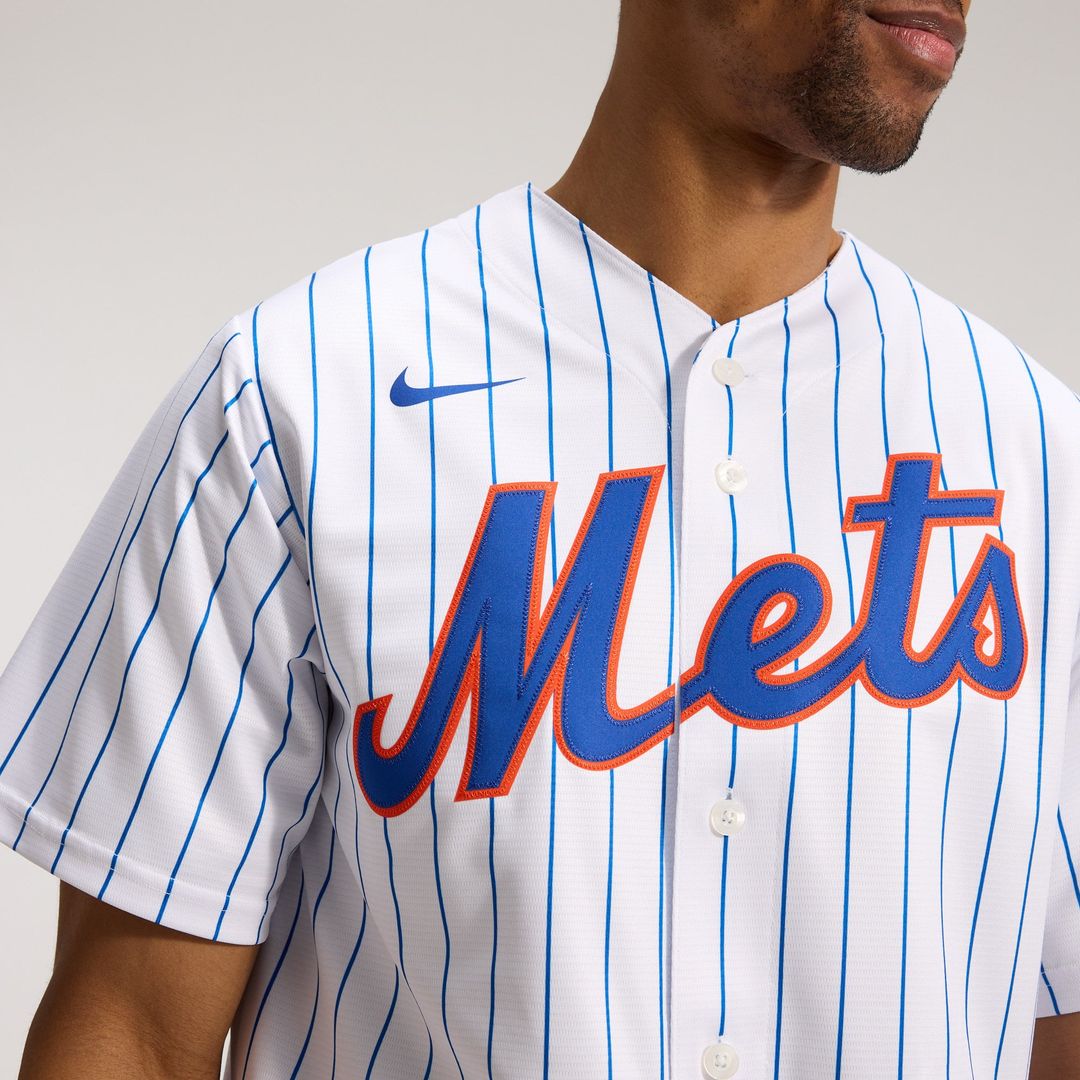 New York Mets Nike White Home Replica Player Jersey product image 9, provided for visual reference and product detail review