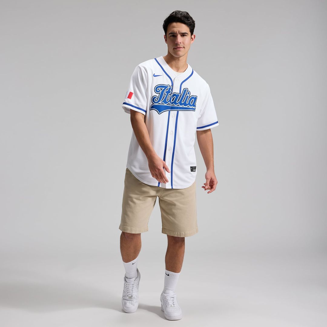 Italy Baseball Vinnie Pasquantino Nike White 2026 World Baseball Classic Home Stadium Jersey product image 4, provided for