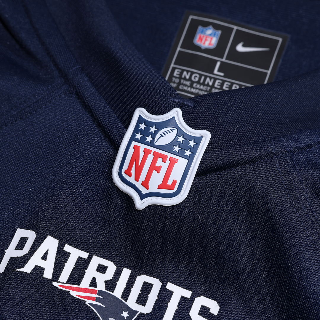 New England Patriots K.J. Britt Nike Navy Team Game Jersey product image 6, provided for visual reference and product detail