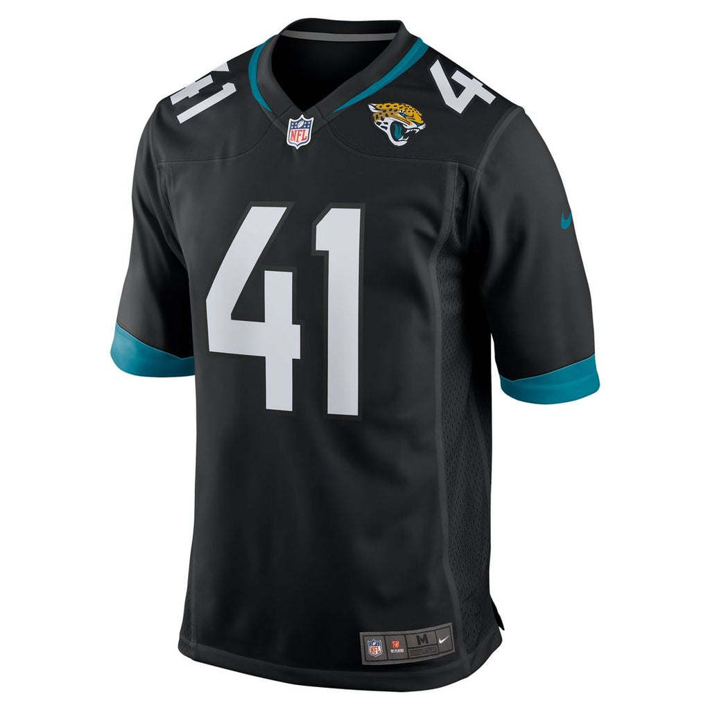 Jacksonville Jaguars Josh Hines-Allen Nike Black Alternate Game Jersey product image 2, provided for visual reference and