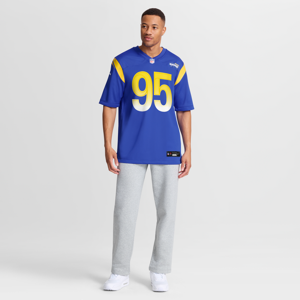 Los Angeles Rams Poona Ford Nike Royal Team Game Jersey product image 7, provided for visual reference and product detail