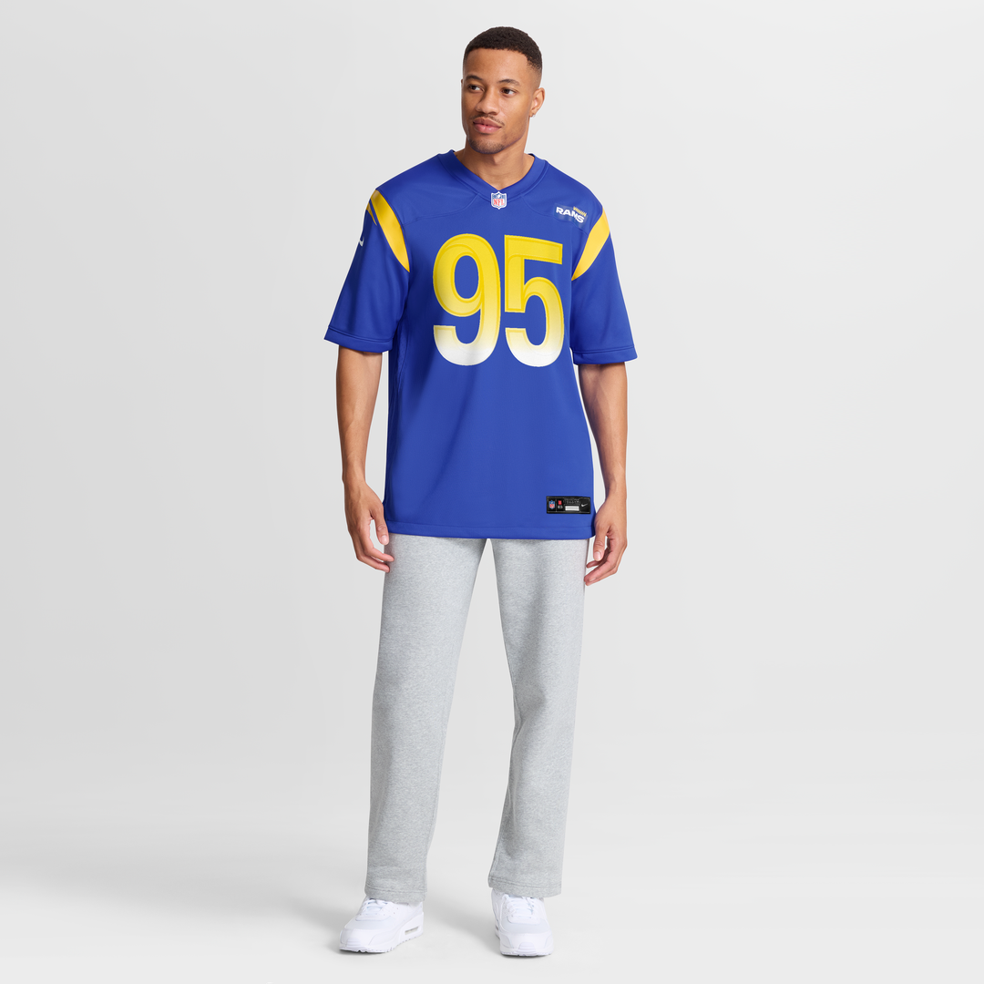 Los Angeles Rams Poona Ford Nike Royal Team Game Jersey product image 7, provided for visual reference and product detail