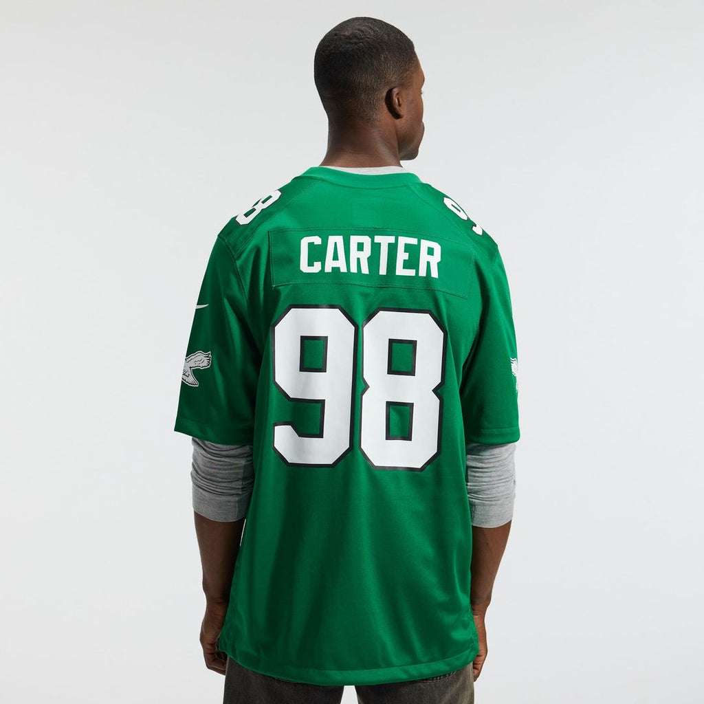 Philadelphia Eagles Jalen Carter Nike White Game Jersey product image 9, provided for visual reference and product detail