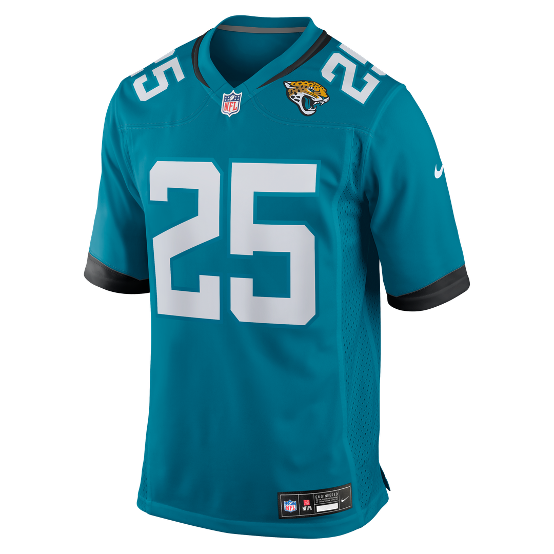 Jacksonville Jaguars Rayuan Lane III Nike Teal Team Game Jersey product image 2, provided for visual reference and product