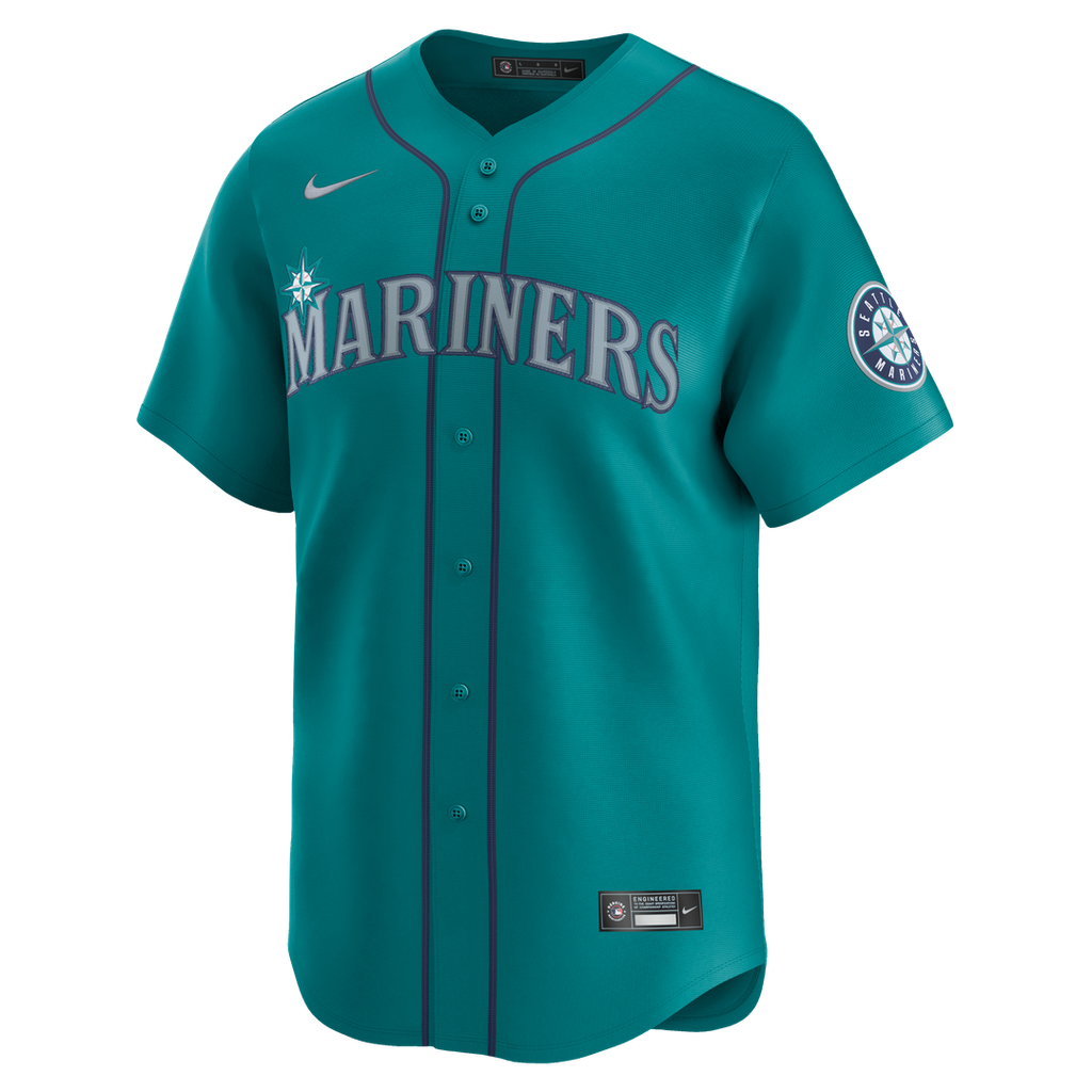 Seattle Mariners Cal Raleigh Nike Teal Alternate Limited Jersey product image 6, provided for visual reference and product