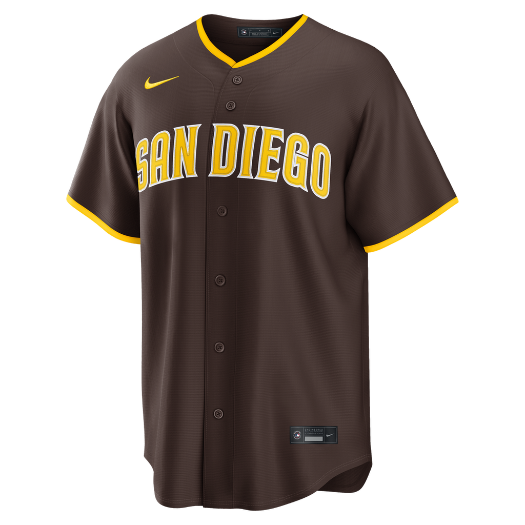 San Diego Padres Jackson Merrill Nike Sand Alternate Replica Jersey product image 12, provided for visual reference and