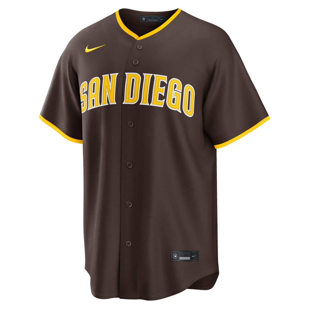 San Diego Padres Jackson Merrill Nike Sand Alternate Replica Jersey product image 12, provided for visual reference and